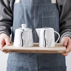 VEWEET, Serie 'Fiona', 100-teilig Porzellan Tafelservice Set, Kombiservice Mit Dessertteller, Speiseteller, Suppenteller, Müslischalen, Kaffeebecher, Kaffeetassen Set, Eierbecher, Milch- Und Zuckerset -Küchenkochgeschirr Geschäft 001557e5b588181135196bf1acfe89e0