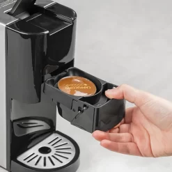 Princess 4-in-1 Multi-Kapsel-Kaffeemaschine 1450W 0,8L Schwarz Silbern -Küchenkochgeschirr Geschäft 014b666d5661e0896894b3e0b2738682