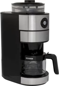 Severin KA 4811 Filterkaffeemaschine Mit Mahlwerk Für 6 Tassen Edelstahl Schwarz -Küchenkochgeschirr Geschäft 0827f69f3ec379544e202df765256a16