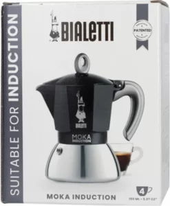 Bialetti MOKA 4TZ Induction Nera -Küchenkochgeschirr Geschäft 0ca86e11a34fb4bc647c35fc3b3d9daa