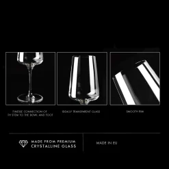 KROSNO Infinity Rotweingläser, 6er-Set, 500 Ml -Küchenkochgeschirr Geschäft 0e2a0f207d7cb3a443fda89519f55be5