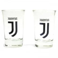 Juventus FC - Schnappsglas - 2er-Pack BS1996 (Einheitsgröße) (Schwarz)