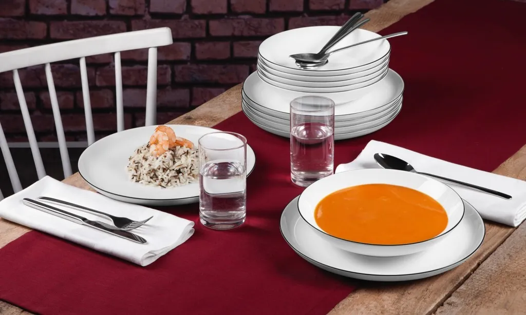 Seltmann Weiden Tafelservice Lido Schwarz Mit Farbrand Zeitlos 9 Seltmann Weiden Tafelservice Lido Schwarz Mit Farbrand Zeitlos – Bild 9