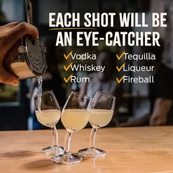 Brooze Bender Schnapsgläser 6er Set Stamper Glas Mit Stil Shot Vodka Likör Ouzo -Küchenkochgeschirr Geschäft 11e2a98263f94968b49655719727e595