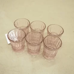 Wassergläser Solange Reliefmuster 6xSet Rosa Transparent 265ml -Küchenkochgeschirr Geschäft 16a929b9e40218fead9b200f439cb8e4