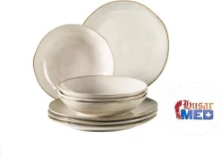 Mäser 931371 Nottingham Vintage Tafel-Service Für 4 Personen Mit Speiseteller Und Suppenteller Im Retro-Look, Steinzeug, Beige, 8-teilig (1 Set) 19 Mäser 931371 Nottingham Vintage Tafel-Service Für 4 Personen Mit Speiseteller Und Suppenteller Im Retro-Look, Steinzeug, Beige, 8-teilig (1 Set) -Küchenkochgeschirr Geschäft 16b895b459f6ee168096a42ea102e503