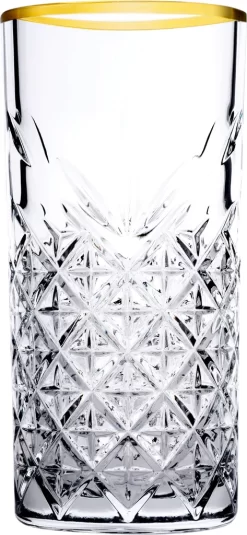 Pasabahce Timeless Golden Touch 4tlg Trinkglas Glas Tumbler 450ml 52800