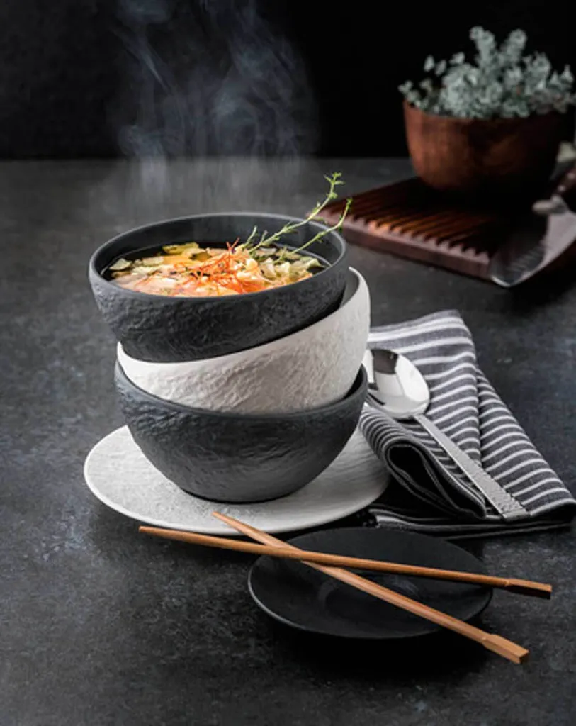 Villeroy & Boch Manufacture Rock Tafelservice 18-teilig Schwarz 5 Villeroy & Boch Manufacture Rock Tafelservice 18-teilig Schwarz – Bild 5