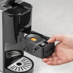 Princess 4-in-1 Multi-Kapsel-Kaffeemaschine 1450W 0,8L Schwarz Silbern -Küchenkochgeschirr Geschäft 18d8ebc9b81716b434e928e37ed1c06f