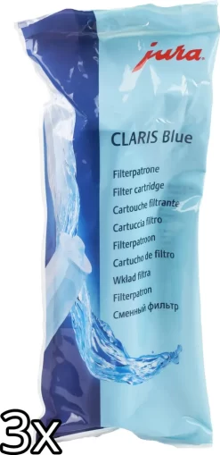 Jura Claris Plus Blue Filterpatrone 3er Pack -Küchenkochgeschirr Geschäft 192a9de5a354b44734f420a5c9648052