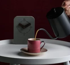 Artvigor, Porzellan Kaffeeservice, Bunt 12 Teilig Kaffee Set, Mit 6 Espressotassen 80 Ml, 6 Untertassen, Mehrfarbig -Küchenkochgeschirr Geschäft 1947a2b5643ee404f608f2775faecf99