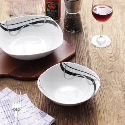 VEWEET, Serie 'Fiona', 100-teilig Porzellan Tafelservice Set, Kombiservice Mit Dessertteller, Speiseteller, Suppenteller, Müslischalen, Kaffeebecher, Kaffeetassen Set, Eierbecher, Milch- Und Zuckerset -Küchenkochgeschirr Geschäft 1c0dfac59b79103447d13a44e2dc2f48