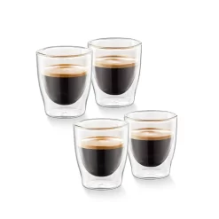 Tchibo 4er Espresso Gläser, Doppelwandig, Modernes Design, Heiß Und Kalt -Küchenkochgeschirr Geschäft 231bf2f96564f4b9afd1c6097675819c