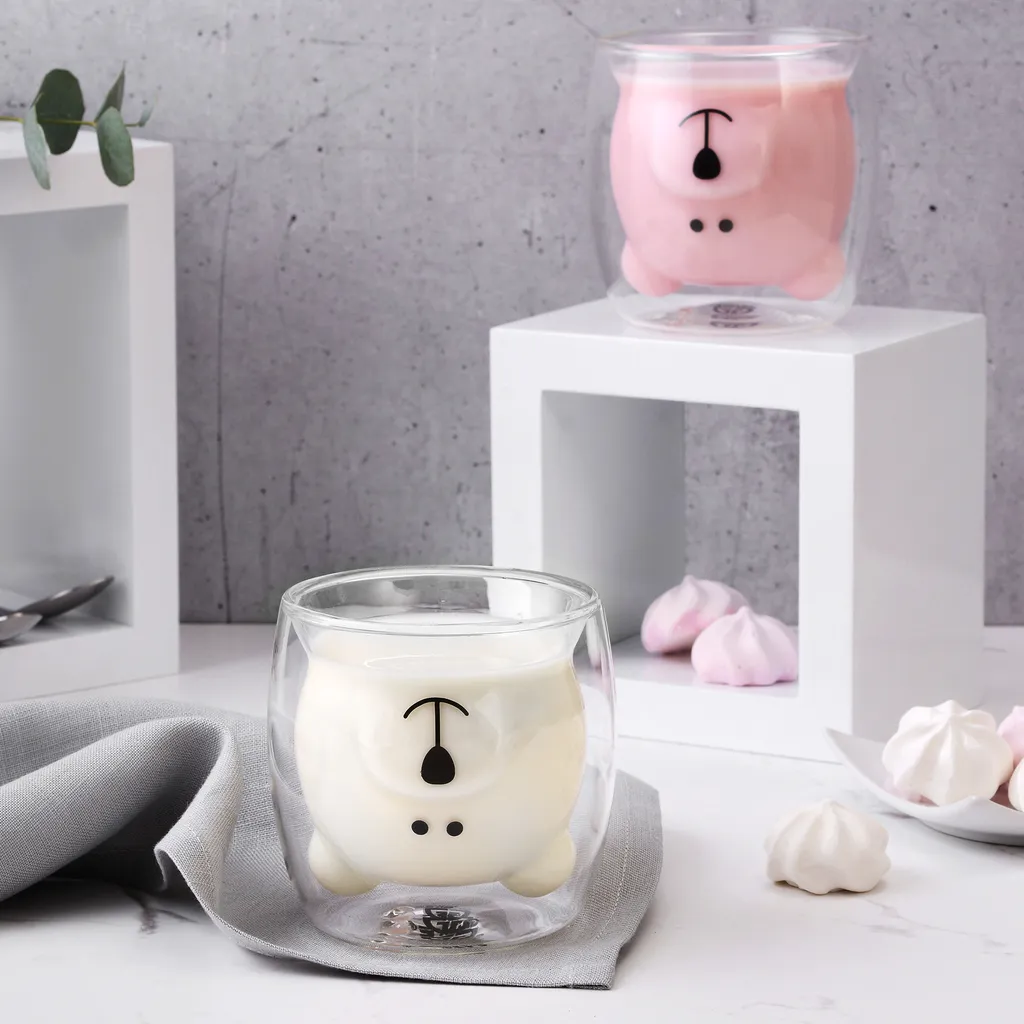 GRÄWE Doppelwandige-Thermogläser, 250ml, 2er Set, Motiv Bär 3 GRÄWE Doppelwandige-Thermogläser, 250ml, 2er Set, Motiv Bär – Bild 3