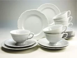 CreaTable 16028 Kaffeegarnitur Maria Theresia Für 1 Personen + Uni, Porzellan, Weiß (1 Set, 3-teilig) -Küchenkochgeschirr Geschäft 2743d159c86cd3775cdae80906cf87c2