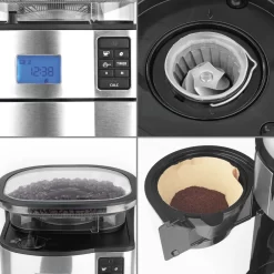 BEEM FRESH-AROMA-PERFECT II Filterkaffeemaschine Mit Mahlwerk - Thermo Kaffeemaschine Filterkaffeemaschine 10 Tassen Timer Thermoskanne Edelstahl -Küchenkochgeschirr Geschäft 280baef86d29d45d9e98588a79150327