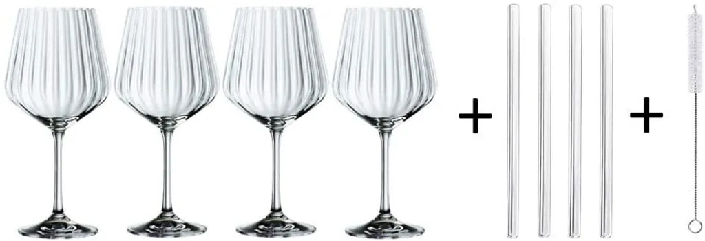 Nachtmann Gin&Tonic + 4 Glastrinkhalme 7574/8tlg. Tastes Good 103143 3 Nachtmann Gin&Tonic + 4 Glastrinkhalme 7574/8tlg. Tastes Good 103143 – Bild 3