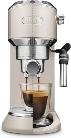 De'Longhi Delonghi Kaffeemaschine Dedica Metallics EC785.BG Pumpendruck 15 Bar, Eingebauter Milchaufschäumer, Manuell, 1300 W, Beige -Küchenkochgeschirr Geschäft 2eb20ec8c048c26c1dd88e99c6b1c10c