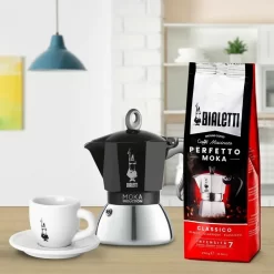 Bialetti MOKA 4TZ Induction Nera -Küchenkochgeschirr Geschäft 320ad2053bbae89c17dd022fbc102b74