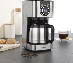 BEEM FRESH-AROMA-SWITCH Filterkaffeemaschine - Thermo Edelstahl 1 L Thermoskanne Bedienrad 24h-Timer 800 W Für 4-8 Tassen Kaffeemaschine Timer -Küchenkochgeschirr Geschäft 33582db71a2f4bf2139a96a3ef45a06e