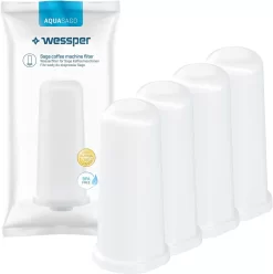 Wessper 4 Stück Wasserfilter Für Sage Kaffeemaschinen | Barista Zubehör Ersatz Für Sage Claro Swiss, Sage Barista Express Pro SES008, SES875,BES920, SES980, SES990, BES811, SES878, SES880, SES811