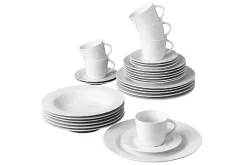 Retsch Kombi-Service Classico Porzellan Weiß Uni 30tlg