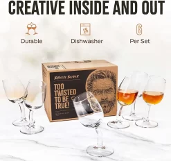 Brooze Bender Schnapsgläser 6er Set Stamper Glas Mit Stil Shot Vodka Likör Ouzo -Küchenkochgeschirr Geschäft 40552ea1d98729eb5f4f1def26a755f6