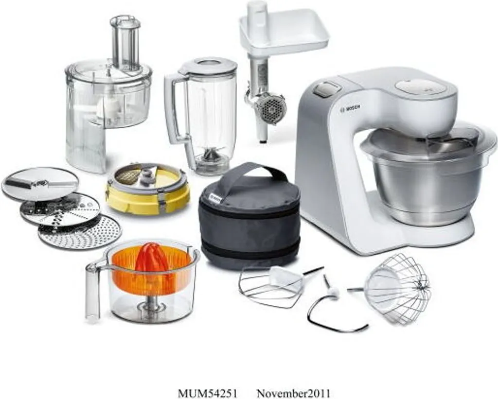 Bosch MUM 54251 Styline Küchenmaschine Weiss Silber 9 Bosch MUM 54251 Styline Küchenmaschine Weiss Silber – Bild 9