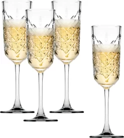Pasabahce 440356 Timeless Sektglas, Sektkelch, 175ml, Glas, Transparent, 4 Stück -Küchenkochgeschirr Geschäft 43ceb801ad937e6e3ef528ce64ec3b5b