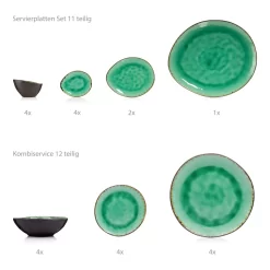 Sänger SÄNGER Steingut Geschirrset Palm Beach, Tafelservice & Servierplatten Set 23 Teilig Für 4 Personen 13 Sänger SÄNGER Steingut Geschirrset Palm Beach, Tafelservice & Servierplatten Set 23 Teilig Für 4 Personen -Küchenkochgeschirr Geschäft 4531c550eed8df3447ed0c0452dcd413