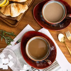 Vancasso Kaffeeservice »STARRY« 8-tlg Steinzeug Kaffeeset Mit Kaffeetasse, Untertasse -Küchenkochgeschirr Geschäft 45b2489dfce232c8f7911f1dcdc36e49