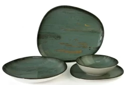 Bonna Geschirrset - Madera - 24 Teilig - 6 Personen - Porzellan