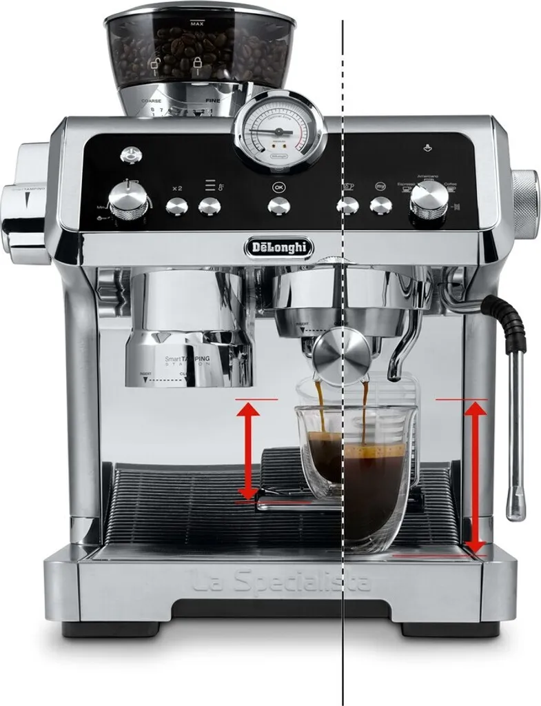 De'Longhi Delonghi EC 9355.M La Specialista Prestigio Siebträger-Espressomaschine Silber 4 De'Longhi Delonghi EC 9355.M La Specialista Prestigio Siebträger-Espressomaschine Silber – Bild 4