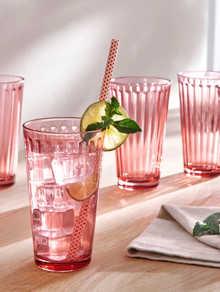 Ritzenhoff & Breker Longdrinkglas "LAWE" 400 Ml Rosa 6 Stück 7 Ritzenhoff & Breker Longdrinkglas "LAWE" 400 Ml Rosa 6 Stück – Bild 7