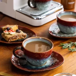 Vancasso Kaffeeservice »STARRY« 8-tlg Steinzeug Kaffeeset Mit Kaffeetasse, Untertasse -Küchenkochgeschirr Geschäft 4af205bde2bf8d5a633345ea743e78d5