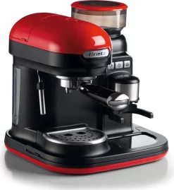 Ariete Siebträger-Espressomaschine Moderna Mit Kaffeemühle Und Aufschäumdüse, Rot/schwarz -Küchenkochgeschirr Geschäft 4d20dfd975d2ea9184f2fcc8e5beb3c5