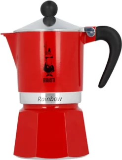 Bialetti Rainbow, Italienische Espresso-Kaffeemaschine, Aluminium, 3 Tassen, Rot 20 Bialetti Rainbow, Italienische Espresso-Kaffeemaschine, Aluminium, 3 Tassen, Rot -Küchenkochgeschirr Geschäft 4d2a38199c8697e5c2925b4a4ac8aafd