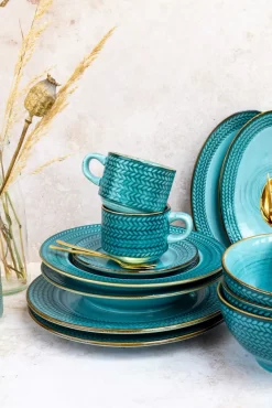 Mäser 931942 Kaffeeservice Prospero Für 6 Personen, Porzellan, Blau (1 Set, 12-teilig) -Küchenkochgeschirr Geschäft 4f5c97e927c9fe40823406e75a2e2dd5