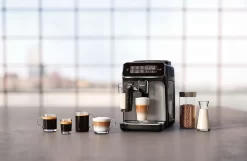 Philips Kaffeevollautomat 3200 Series, 5 Kaffeespezialitäten, LatteGo Milchsystem, Touchdisplay, Schwarz (EP3246/70) -Küchenkochgeschirr Geschäft 511b45cf55a610acdfe3b8267fb14a6e