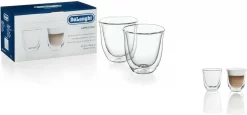 De'Longhi DeLonghi Cappuccino 2er Doppelwandiges Thermoglas -Küchenkochgeschirr Geschäft 53124b3cac0f7e89ee8b091e3ee6463b