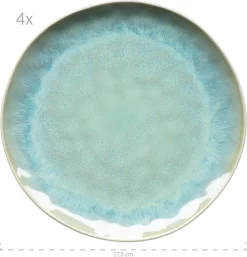 Mäser 931975 Kombiservice Frozen Für 4 Personen, Steinzeug, Grün (1 Set, 16-teilig) -Küchenkochgeschirr Geschäft 5745e2d6c1b3db46897012a67c9f060c