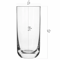 KROSNO Longdrinkgläser Wassergläser Trinkgläser | Set Von 6 | 360 ML | Glamour Kollektion | Perfekt Für Zuhause, Restaurants Und Partys | Spülmaschinenfest -Küchenkochgeschirr Geschäft 58d617d4e7bb57ff6d54e67f0a70e34c