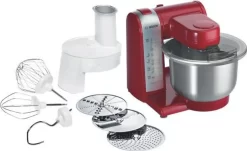 Bosch MUM 48R1 Multifunktions Küchenmaschine Rot/silber