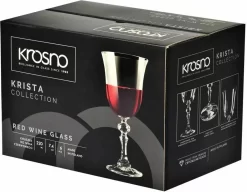 KROSNO Krista Kleine Rotweingläser, 6er-Set, 220 Ml -Küchenkochgeschirr Geschäft 607657a26ec624b38417dde81179cb5e