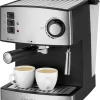 Clatronic ES 3643 Espresso- Und Cappuccino-Automat, 15 Bar Pumpdruck, Tassenvorwärmfunktion, Mit Aufschäum- Und Heißwasserfunktion