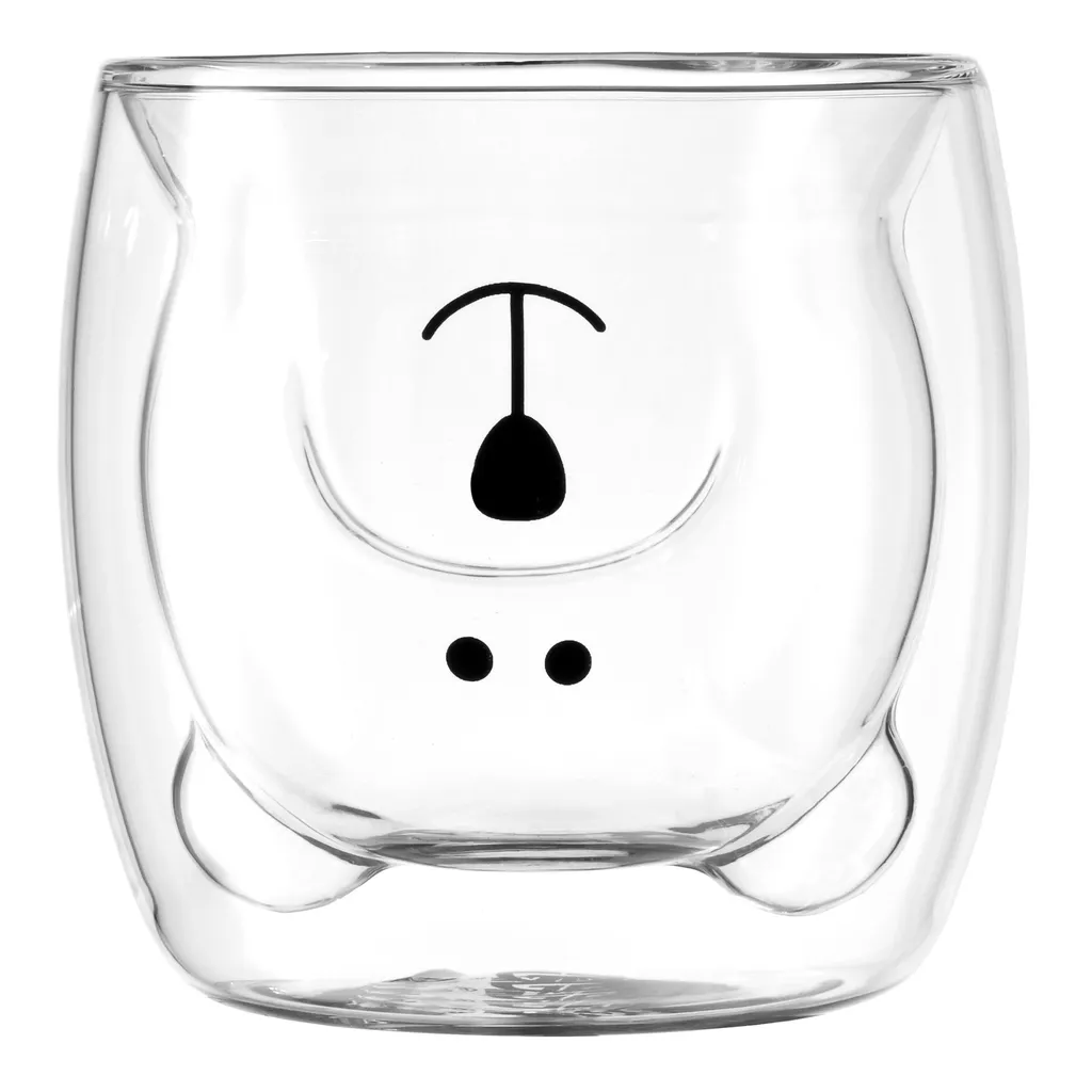 GRÄWE Doppelwandige-Thermogläser, 250ml, 2er Set, Motiv Bär 2 GRÄWE Doppelwandige-Thermogläser, 250ml, 2er Set, Motiv Bär – Bild 2