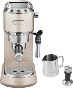 De'Longhi Delonghi Kaffeemaschine Dedica Metallics EC785.BG Pumpendruck 15 Bar, Eingebauter Milchaufschäumer, Manuell, 1300 W, Beige -Küchenkochgeschirr Geschäft 64b2096b80c4c08a7d6481d7047dc8aa