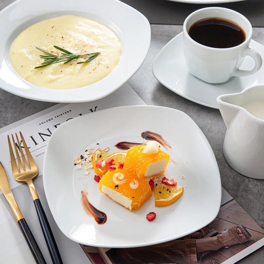 MALACASA, Serie Elisa, 50-teilig Tafelservice Aus Porzellan Für 6 Personen, Kombiservice Frühstückservice Kaffeeservice Mit Eierbecher, Kaffeetassen, Untertassen, Müslischalen, Dessertteller 6 MALACASA, Serie Elisa, 50-teilig Tafelservice Aus Porzellan Für 6 Personen, Kombiservice Frühstückservice Kaffeeservice Mit Eierbecher, Kaffeetassen, Untertassen, Müslischalen, Dessertteller – Bild 6