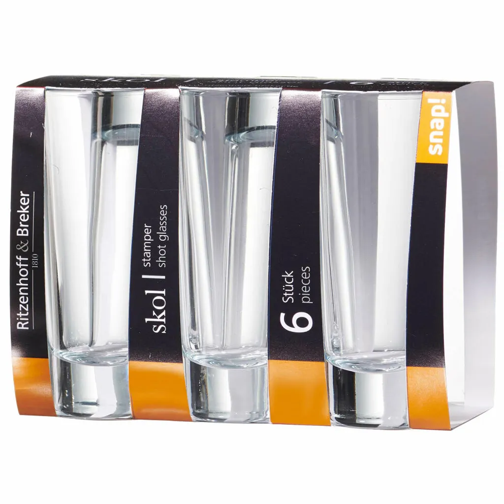Ritzenhoff & Breker Stamper Skol 6er Set, Schnapsglas, Becher, Glas, Klar, 65 Ml, 811667 2 Ritzenhoff & Breker Stamper Skol 6er Set, Schnapsglas, Becher, Glas, Klar, 65 Ml, 811667 – Bild 2