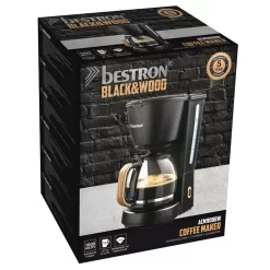 Bestron Filter-Kaffeemaschine Für 10 Tassen Kaffee, Inkl. 1,5 Liter Glaskanne, Permanentfilter & Warmhalteplatte, 1.000 Watt, Black & Wood-Design, Farbe: Schwarz / Holz 17 Bestron Filter-Kaffeemaschine Für 10 Tassen Kaffee, Inkl. 1,5 Liter Glaskanne, Permanentfilter & Warmhalteplatte, 1.000 Watt, Black & Wood-Design, Farbe: Schwarz / Holz -Küchenkochgeschirr Geschäft 6e3811c31be5d9e0ddb6c23f924389aa
